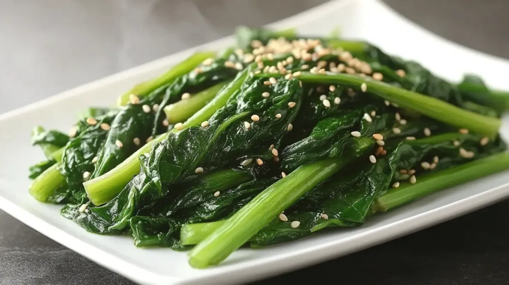 Chinese spinach recipe