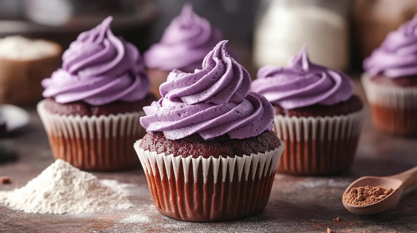 Purple Velvet Cupcakes