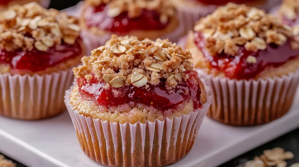 Strawberry Crumble Cupcakes