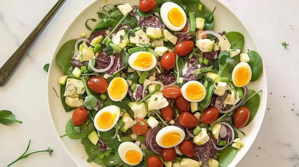 quail eggs salad