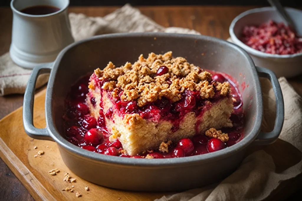 Cherry Dump Cake 3 Ingredients