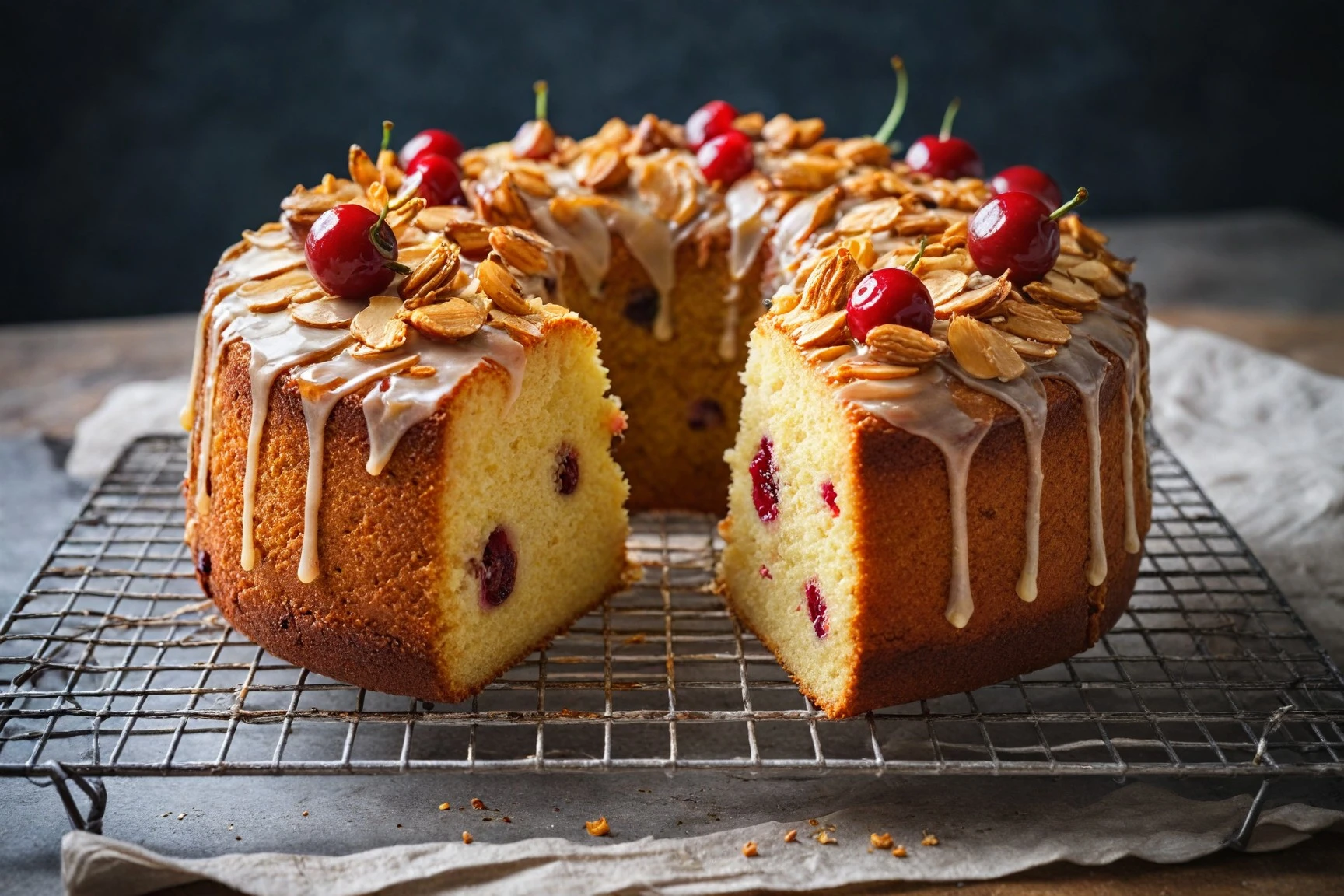 cherry almond cake recipe