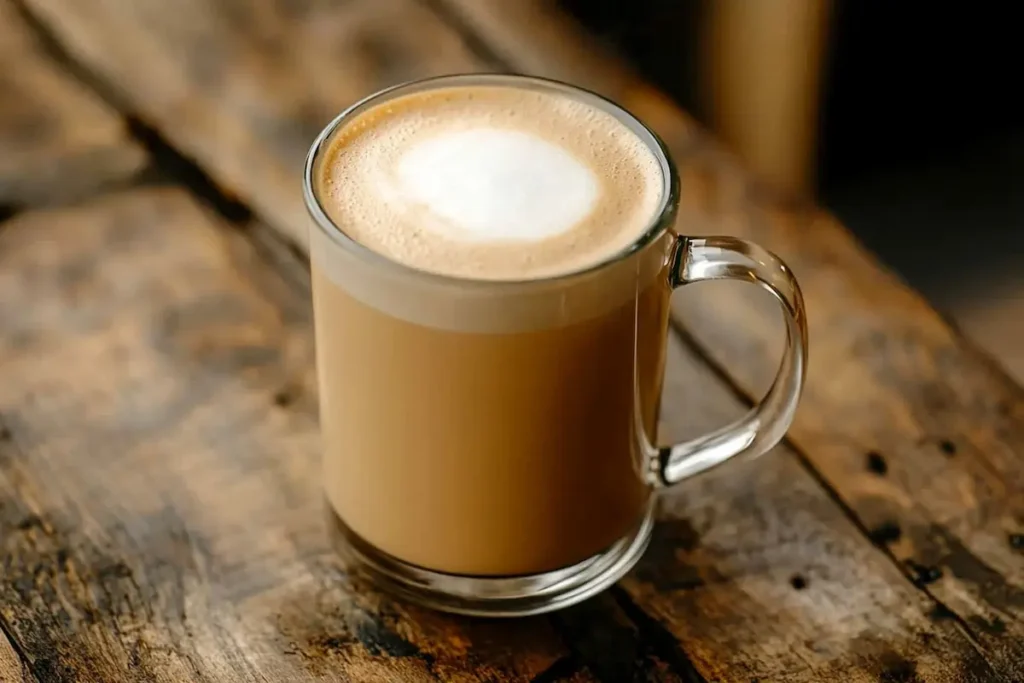 Spanish latte recipe in a cozy cup